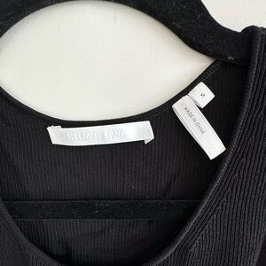 Helmut Lang Ribbed Black Tank Top size Small